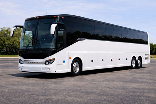 56-passenger charter bus rental Spartanburg TX